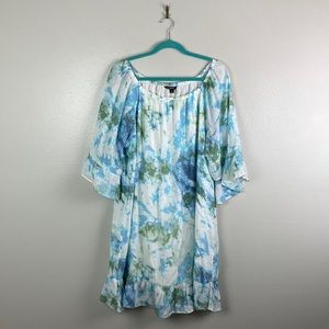 Zac & Rachel | Off Shoulder Flounce Mini Dress Plus 1X